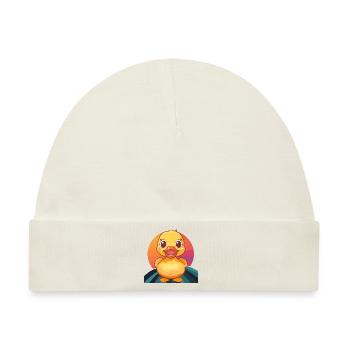 Ente Schnabel Quak - Baby Premium Organic Mütze - Naturweiß - Vorne