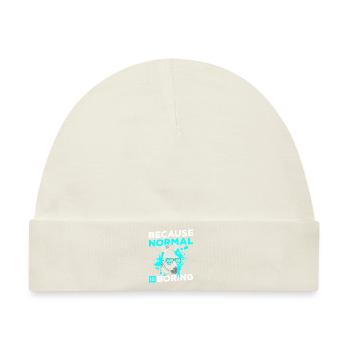 Zebrastreifen Wildnis Pferde Tierschützer - Baby Premium Organic Mütze - Naturweiß - Vorne