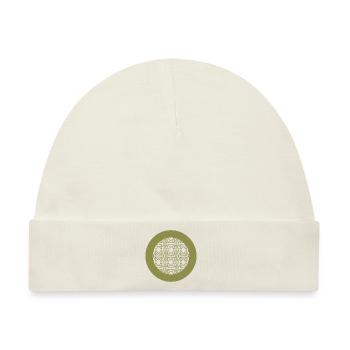 Zirkular-Dekor - Baby Premium Organic Mütze - Naturweiß - Vorne