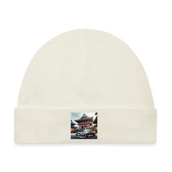 JDM Tempel - Baby Premium Organic Mütze - Naturweiß - Vorne