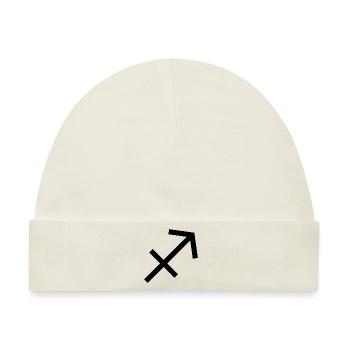 Sternzeichen Schütze, exklusives T-Shirt Design - Baby Premium Organic Mütze - Naturweiß - Vorne