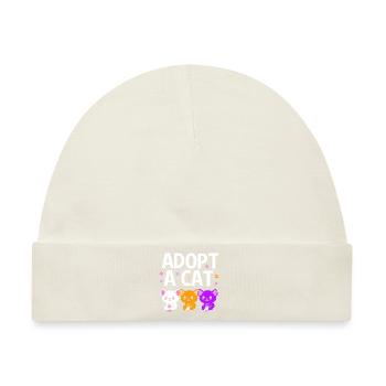 Katzenrettung Tierrechte Tierrettung Tierheim - Baby Premium Organic Mütze - Naturweiß - Vorne