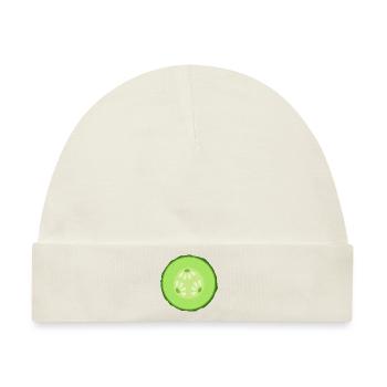 Gurken-Scheibe - Baby Premium Organic Mütze - Naturweiß - Vorne