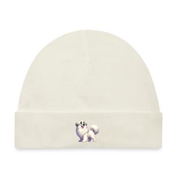 Pyrenäen-Schäferhund - Baby Premium Organic Mütze - Naturweiß - Vorne