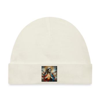 Stechpalme Maria Maria Madonna Mariana Jungfrau Maria Heilig - Baby Premium Organic Mütze - Naturweiß - Vorne