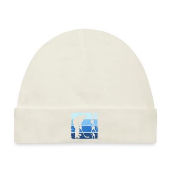 Eishockey Retro Hockey Eishockeyspieler - Baby Premium Organic Mütze - Naturweiß - Vorne