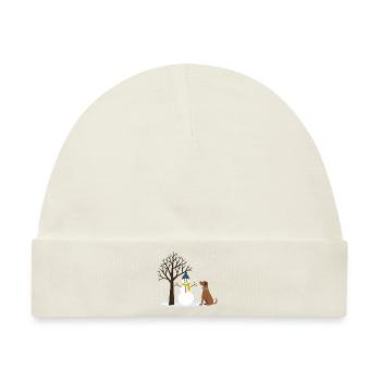 Weihnachtsbaum Christbaum Weihnachten - Baby Premium Organic Mütze - Naturweiß - Vorne