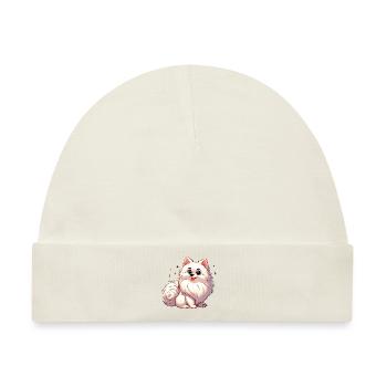 Spitz 3 - Baby Premium Organic Mütze - Naturweiß - Vorne