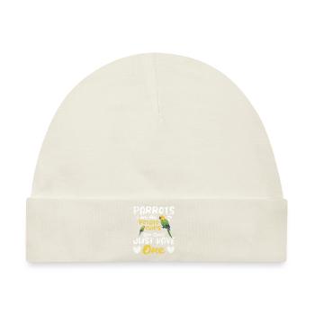 Vogel Macaw - Baby Premium Organic Mütze - Naturweiß - Vorne