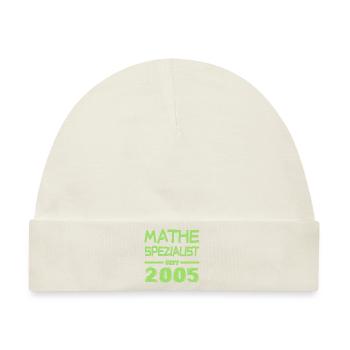 Mathe 2005 - Baby Premium Organic Mütze - Naturweiß - Vorne
