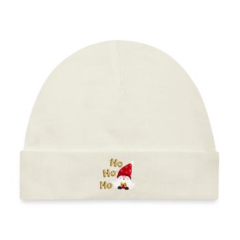 Ho ho ho with Santa - Baby Premium Organic Mütze - Naturweiß - Vorne