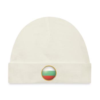 Bulgarien Emblem - Baby Premium Organic Mütze - Naturweiß - Vorne