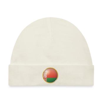 Belarus Emblem - Baby Premium Organic Mütze - Naturweiß - Vorne