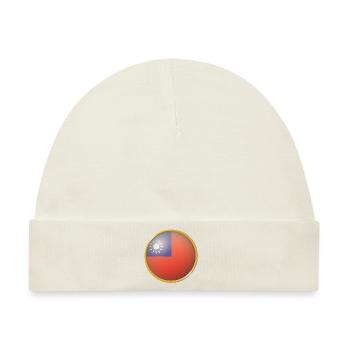 Taiwan Emblem - Baby Premium Organic Mütze - Naturweiß - Vorne