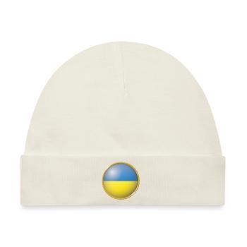Ukraine Emblem - Baby Premium Organic Mütze - Naturweiß - Vorne
