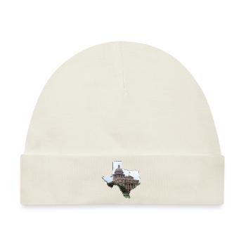 Texas State Capitol in der Texas State Landkarte - Baby Premium Organic Mütze - Naturweiß - Vorne
