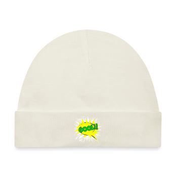 Oli Oliver Name Lustige Sprechblase Oooli! - Baby Premium Organic Mütze - Naturweiß - Vorne