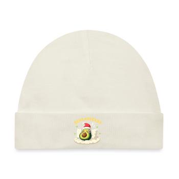 Schlavocado Offiziell Schlafanzug Weihnachten - Baby Premium Organic Mütze - Naturweiß - Vorne
