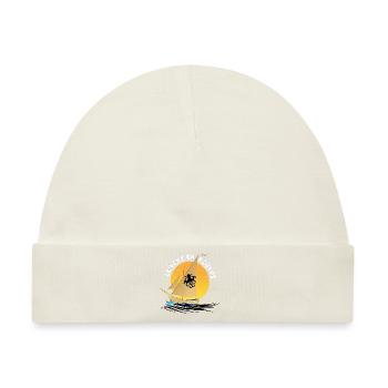 Boot mit dem Wind in Oktopus made in Marseille - Baby Premium Organic Mütze - Naturweiß - Vorne