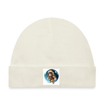 Der Weltraumprimat - Baby Premium Organic Mütze - Naturweiß - Vorne
