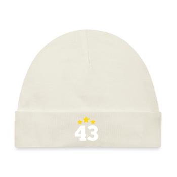 43 Jahre Stern - Geschenk zum 43. Jubiläum - Baby Premium Organic Mütze - Naturweiß - Vorne