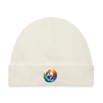 Mystische Kaskade - Baby Premium Organic Mütze - Naturweiß - Vorne