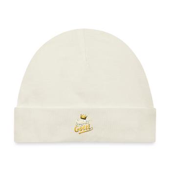 Firmgötti Taufgötti Götti - Baby Premium Organic Mütze - Naturweiß - Vorne