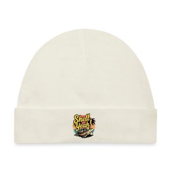 Shell Yeah - Baby Premium Organic Mütze - Naturweiß - Vorne