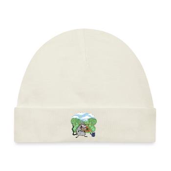 Garten Ratte Gärtner Hobbygärtner Nager - Baby Premium Organic Mütze - Naturweiß - Vorne