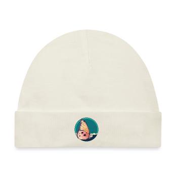 Schmetterling Waldbewohner Wald - Baby Premium Organic Mütze - Naturweiß - Vorne