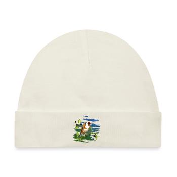 Bunter Vogel - Baby Premium Organic Mütze - Naturweiß - Vorne