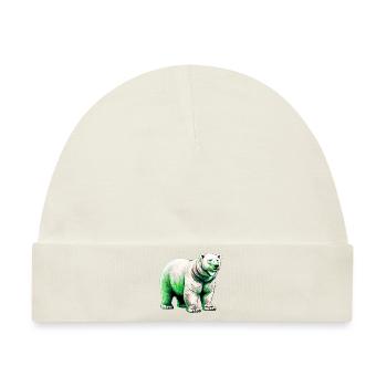 Weißer Eisbär - Baby Premium Organic Mütze - Naturweiß - Vorne