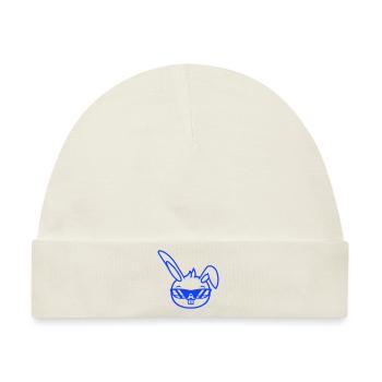 Hase Sonnenbrille Cool Hasenzähne Kaninchen Lustig - Baby Premium Organic Mütze - Naturweiß - Vorne