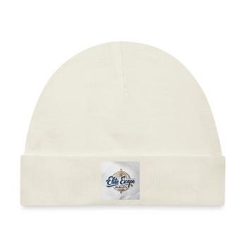 Luxuriöses Logo für Elite-Fluchtreisen - Baby Premium Organic Mütze - Naturweiß - Vorne