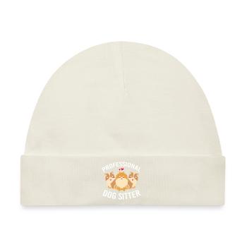 Haustier Sitter Haustiere Babysitter - Baby Premium Organic Mütze - Naturweiß - Vorne