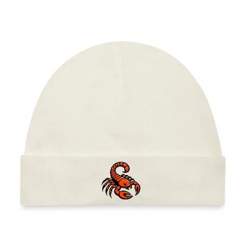 Feuriger Skorpion - Baby Premium Organic Mütze - Naturweiß - Vorne
