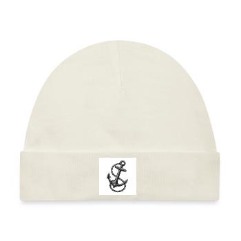 Schiffsanker - Unverzichtbare auf der See - Baby Premium Organic Mütze - Naturweiß - Vorne