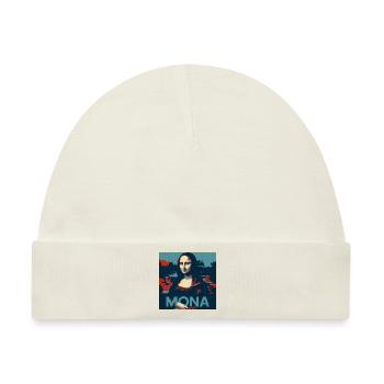 Mona Lisa - Baby Premium Organic Mütze - Naturweiß - Vorne