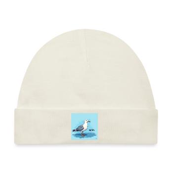 Moin, Möwe - Baby Premium Organic Mütze - Naturweiß - Vorne