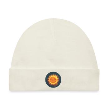 Sonnenstrahl Sonne - Baby Premium Organic Mütze - Naturweiß - Vorne