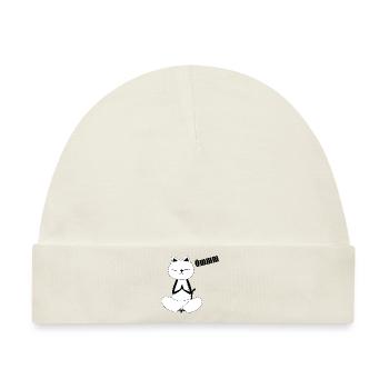 Nekochan Antonio Yoga - Baby Premium Organic Mütze - Naturweiß - Vorne