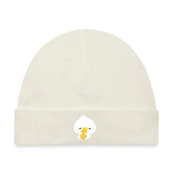 Schläfrige Ente - Baby Premium Organic Mütze - Naturweiß - Vorne