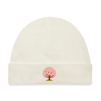 Kirschblüte - Baby Premium Organic Mütze - Naturweiß - Vorne