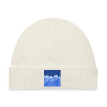 Blaue Landschaft - Baby Premium Organic Mütze - Naturweiß - Vorne