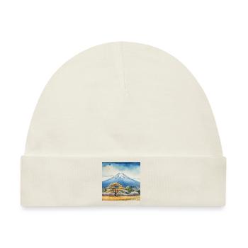 Frühlingsblick auf Fuji - Baby Premium Organic Mütze - Naturweiß - Vorne