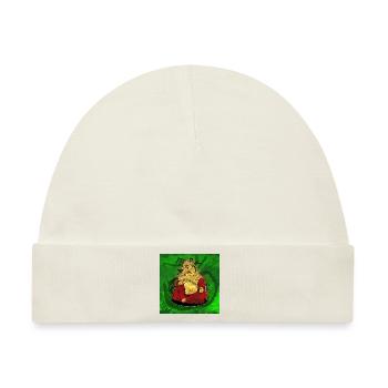 Buddha - Baby Premium Organic Mütze - Naturweiß - Vorne