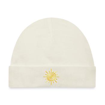 Sonne Symbol Illustration - Baby Premium Organic Mütze - Naturweiß - Vorne