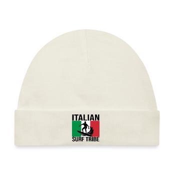 Italian Surf Tribe Surfshirt - Baby Premium Organic Mütze - Naturweiß - Vorne