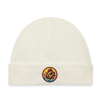 Piranha Fisch Comic - Baby Premium Organic Mütze - Naturweiß - Vorne