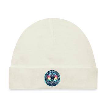 Segelschiff Bild - Baby Premium Organic Mütze - Naturweiß - Vorne